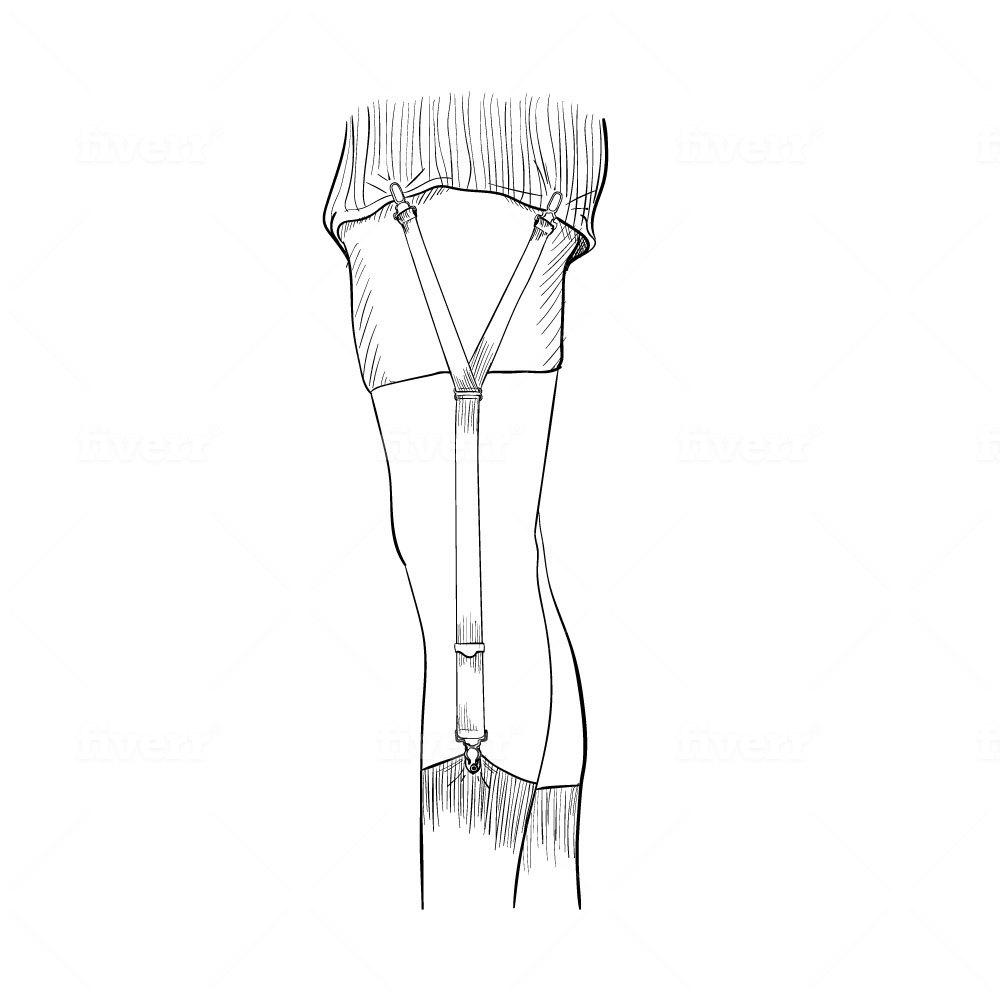 Park Slope 3-Way Shirt Garter - Black