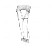 Park Slope 3-Way Shirt Garter - Black