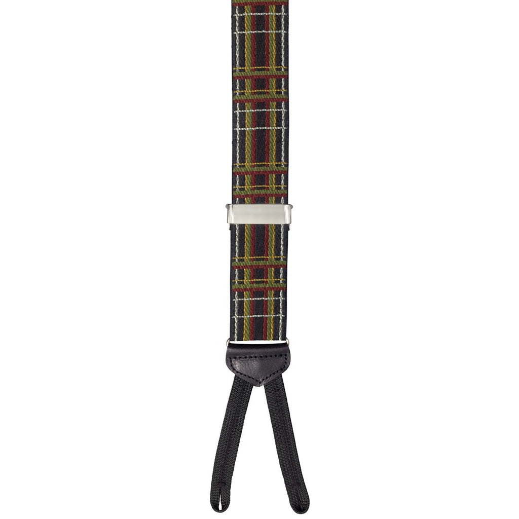 New Lots Braided End Suspender - Black