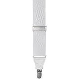 Bedford Pin Clip Suspender - White