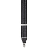 Canarsie Pin Clip Suspender - Black & Gray