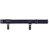 Crown Double Grip Sock Garter - Navy/Red/Navy