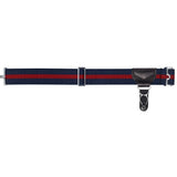 Crown Single Grip Sock Garter - Navy/Red/Navy