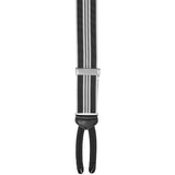 Gowanus Braided End Suspender - Black & White