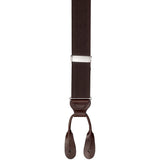 Sea Gate Button Tab Suspender - Brown