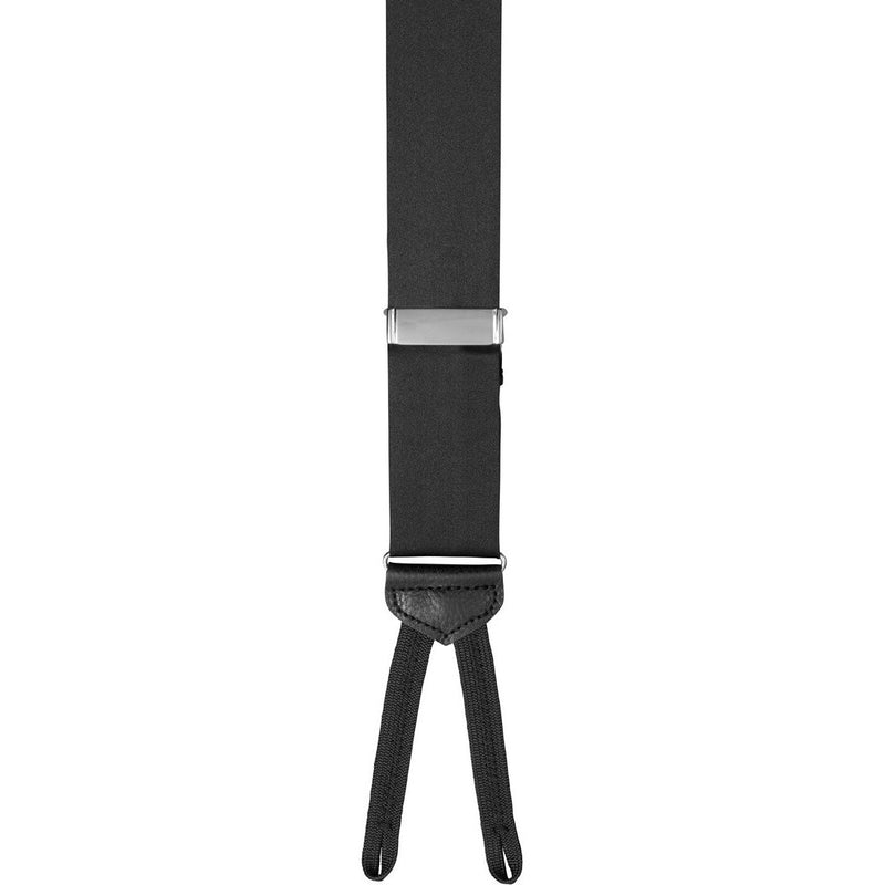 Elastic Band Y-Style Suspenders in Black