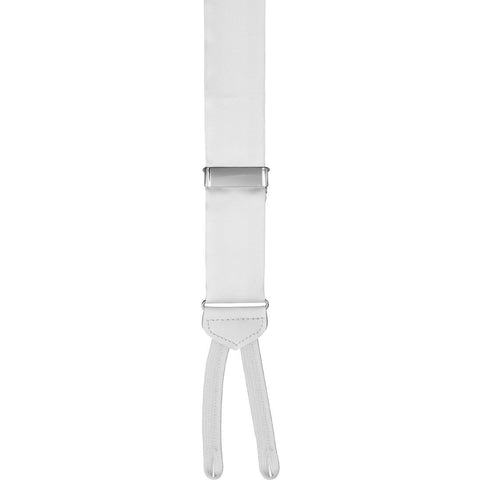 Wingate Braided End Suspender - White